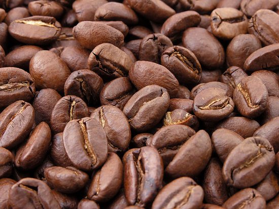 Roasted coffee beans. Source: http://commons.wikimedia.org/wiki/File:Roasted_coffee_beans.jpg