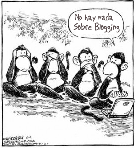 English: Monkeys Blogging Español: Simios blog...