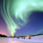 Eielson Air Force Base, Alaska — The Aurora Borealis, or Northern Lights, shines above Bear Lake. Source: http://en.wikipedia.org/wiki/File:Polarlicht_2.jpg